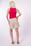 Seeh Bej Basic Kadın Şort SH246