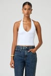 Seeh Beyaz Boynu Bağlamalı Body Sh223