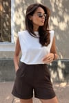 Seeh Girls Beyaz Vatkalı Tişört SH388