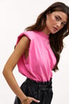 Seeh Girls Pembe Vatkalı Tişört SH388