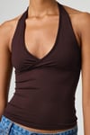 Seeh Kahverengi Boynu Bağlamalı Body Sh223