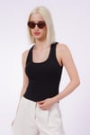 Seeh Siyah Fitilli Kadın Basic Atlet SH245