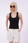 Seeh Siyah Fitilli Kadın Basic Atlet SH245