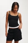 Siyah Basic Müslin Şort SH271