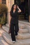 Siyah Basic Yelek Pantolon Takım Sh241