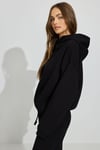 Siyah Kapüşonlu Kadın Sweatshirt SH264