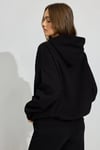 Siyah Kapüşonlu Kadın Sweatshirt SH264