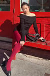 Siyah Madonna Yaka Uzun Kollu Mini Elbise Sh232