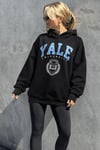 Siyah Oversize Kapüşonlu Kadın Sweatshirt SH129