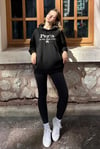 Siyah Oversize Kapüşonlu Kadın Sweatshirt SH190