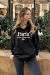 Siyah Oversize Kapüşonlu Kadın Sweatshirt SH190
