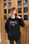 Siyah Oversize Kapüşonlu Kadın Sweatshirt SH190