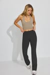 Taş Rengi Halter Yaka Boyun Askılı Crop Top SH233
