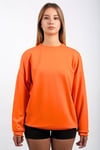 Turuncu Bisiklet Yaka Basic Sweatshirt SH111