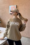 Vizon Bisiklet Yaka Baskılı Sweatshirt SH127