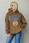 Vizon Oversize Kapüşonlu Kadın Sweatshirt SH129