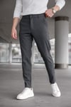 Erkek Antrasit Slim Fit Likralı Armür Desenli Casual Pantolon