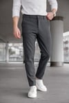 Erkek Antrasit Slim Fit Likralı Armür Desenli Casual Pantolon
