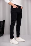 Erkek Antrasit Slim Fit Likralı Dar Paça Kot Pantolon