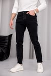 Erkek Antrasit Slim Fit Likralı Dar Paça Kot Pantolon