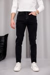 Erkek Antrasit Slim Fit Likralı Dar Paça Kot Pantolon