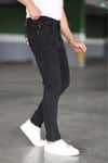Erkek Antrasit Slim Fit Likralı Jean Pantolon