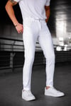 Erkek Beyaz Slim Fit Likralı Jean Pantolon