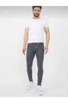 Erkek Füme Slim Fit Likralı Dar Paça Kot Pantolon