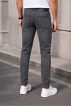 Erkek Füme Slim Fit Likralı Dar Paça Kot Pantolon