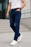 Erkek Lacivert Slim Fit Likralı Jean Pantolon