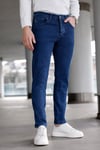 Erkek Mavi Slim Fit Likralı Jean Pantolon