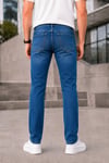 Erkek Mavi Slim Fit Likralı Jean Pantolon