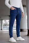 Erkek Mavi Slim Fit Likralı Jean Pantolon