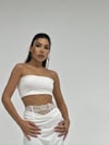 Beyaz Candy Askısız Crop 