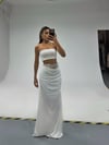Beyaz Candy Askısız Crop 