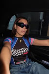 Candy Biker Crop 