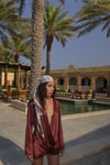 Drape pareo elbise
