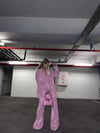 Özel Tasarım Laura Koyu Pembe Simli Bralet