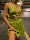 Özel Tasarım Laura Koyu Pembe Simli Bralet