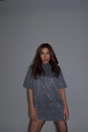 Özel Tasarım Simli  Glitter T-Shirt