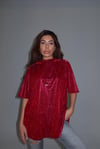 Özel Tasarım Simli  Glitter T-Shirt