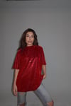 Özel Tasarım Simli  Glitter T-Shirt