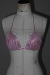 Simli Kalp Detay Bralet