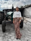 Oversize Beyaz Yazı Baskılı T-shirt