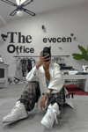 Unisex T-G Desen Eskitme Eşofman