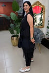 ASİMETRİK FİLE VE CEP DETAYLI ŞALVAR TAKIM