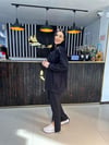 Büyük Beden 2 li fiyonk ve fermuar detaylı takım
