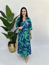 Büyük Beden digital baskılı elbise