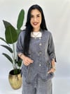 Büyük Beden tencel kot ceket bluz