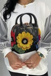 Kol Detaylı Baskılı Büyük Beden Sweatshirt - Beyaz